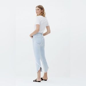 NWOT CITIZENS OF HUMANITY DREW FRAY CROP FLARE - CRYSTAL - 30
